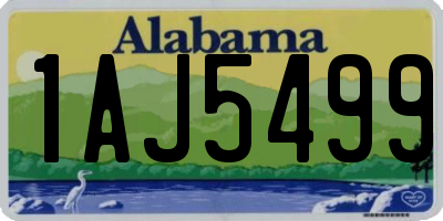 AL license plate 1AJ5499