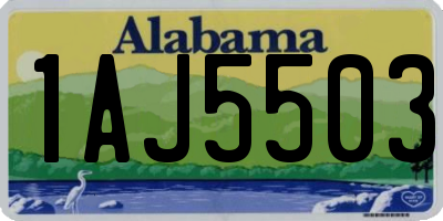 AL license plate 1AJ5503