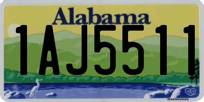 AL license plate 1AJ5511