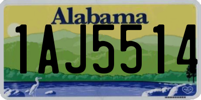 AL license plate 1AJ5514