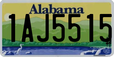 AL license plate 1AJ5515