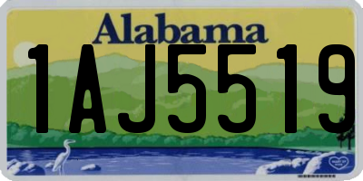 AL license plate 1AJ5519