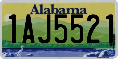 AL license plate 1AJ5521