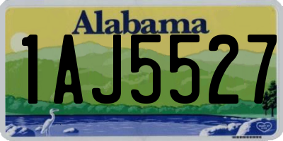 AL license plate 1AJ5527