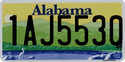 AL license plate 1AJ5530