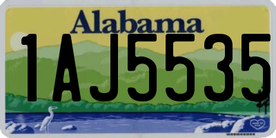 AL license plate 1AJ5535