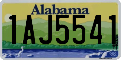AL license plate 1AJ5541