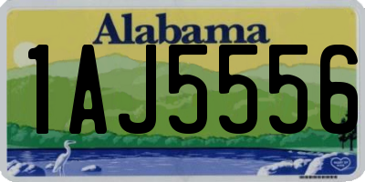 AL license plate 1AJ5556