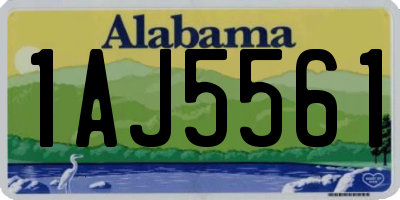 AL license plate 1AJ5561