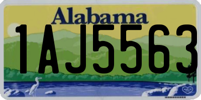 AL license plate 1AJ5563