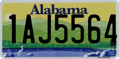 AL license plate 1AJ5564