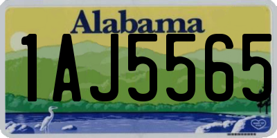 AL license plate 1AJ5565