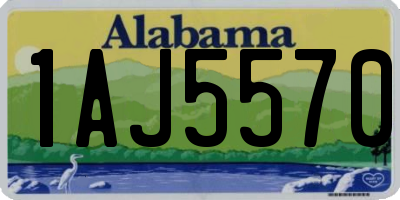 AL license plate 1AJ5570