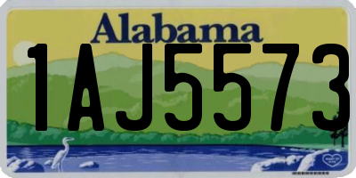 AL license plate 1AJ5573