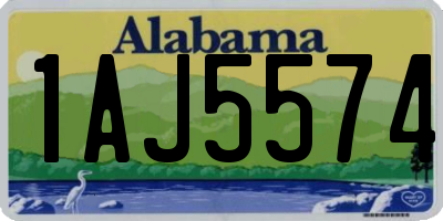 AL license plate 1AJ5574