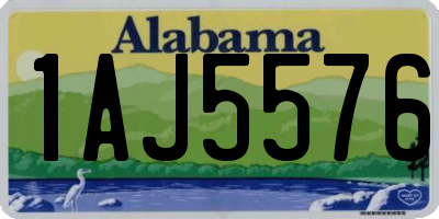 AL license plate 1AJ5576