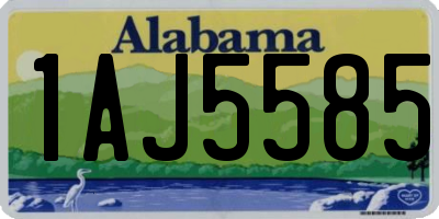 AL license plate 1AJ5585