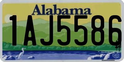 AL license plate 1AJ5586