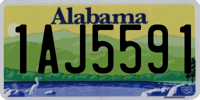 AL license plate 1AJ5591