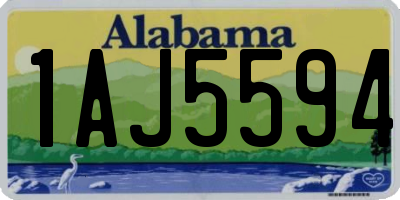 AL license plate 1AJ5594