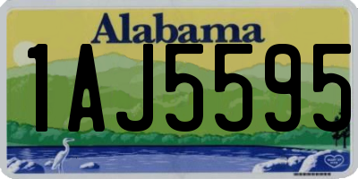 AL license plate 1AJ5595