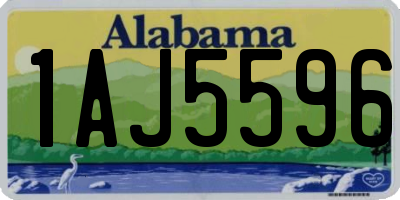 AL license plate 1AJ5596