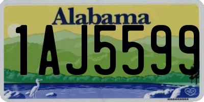 AL license plate 1AJ5599