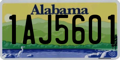 AL license plate 1AJ5601