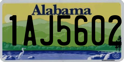 AL license plate 1AJ5602