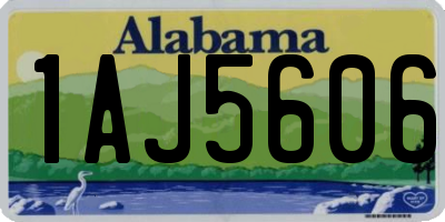AL license plate 1AJ5606