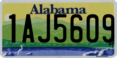 AL license plate 1AJ5609