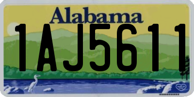 AL license plate 1AJ5611