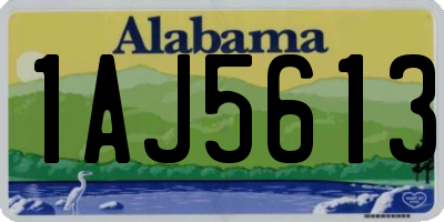 AL license plate 1AJ5613