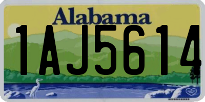 AL license plate 1AJ5614