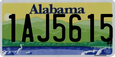 AL license plate 1AJ5615