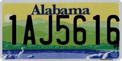 AL license plate 1AJ5616