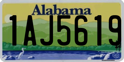 AL license plate 1AJ5619