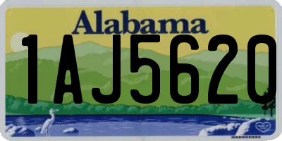 AL license plate 1AJ5620