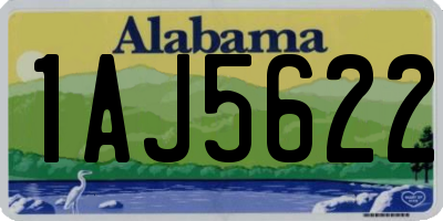 AL license plate 1AJ5622