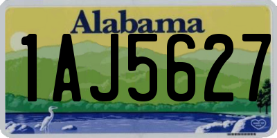 AL license plate 1AJ5627