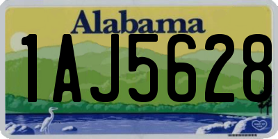 AL license plate 1AJ5628