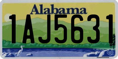 AL license plate 1AJ5631