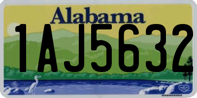 AL license plate 1AJ5632