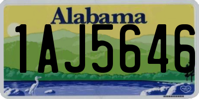 AL license plate 1AJ5646