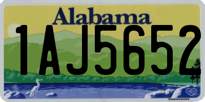 AL license plate 1AJ5652