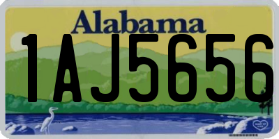 AL license plate 1AJ5656