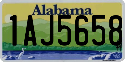 AL license plate 1AJ5658