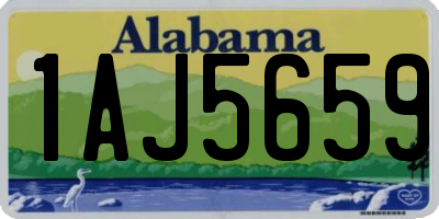 AL license plate 1AJ5659