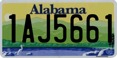 AL license plate 1AJ5661