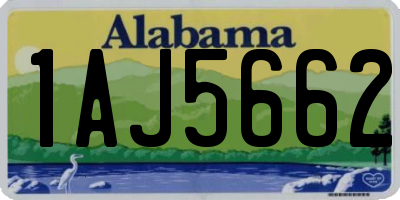 AL license plate 1AJ5662